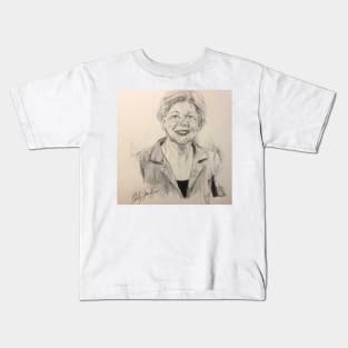 Elizabeth Warren Portrait Kids T-Shirt